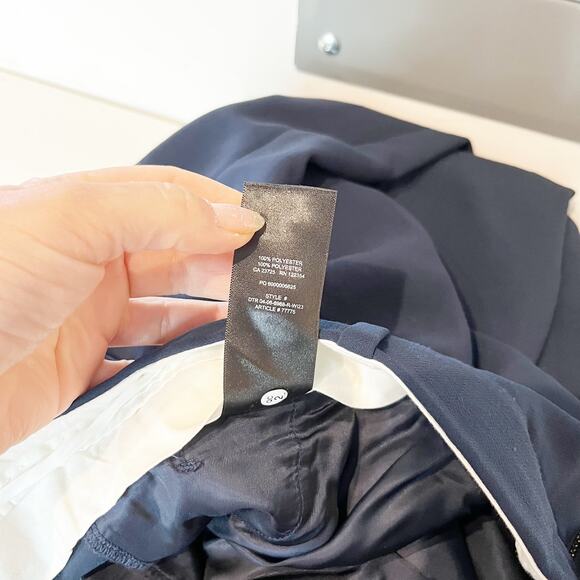 Wilfred Aritzia The Effortless Trouser Wide Leg Pants Blue 12 - Picture 4 of 9